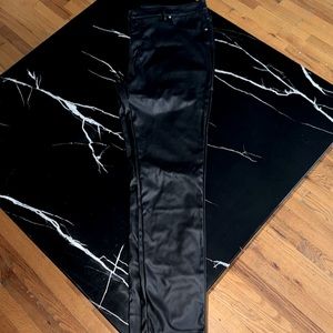 Men Faux leather skinny pants sz 38